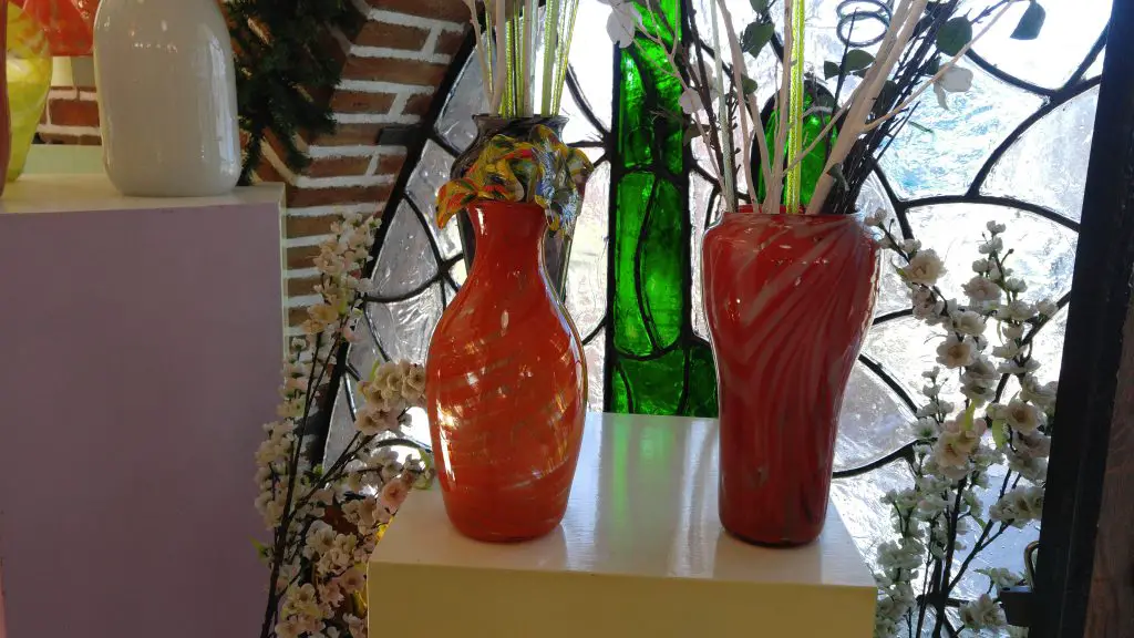 blown glass vase, mexico