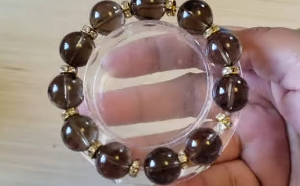 gemstone chunky stretch bracelet