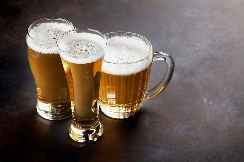 Lager beer mugs